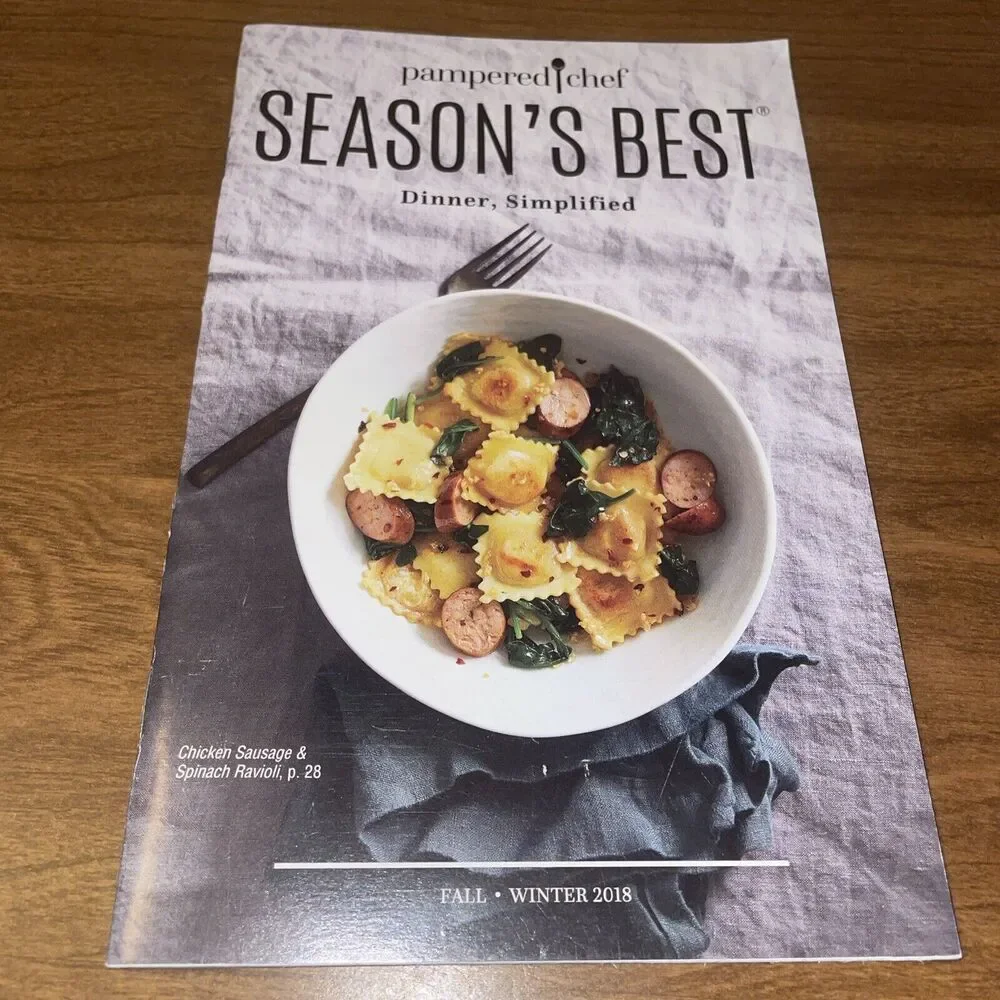 Pampered Chef Season's Best Fall/Winter Cook Book 2018-Dinner Simplified